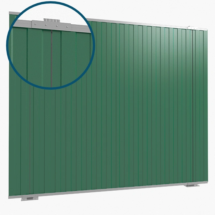 Глухой забор из профлиста